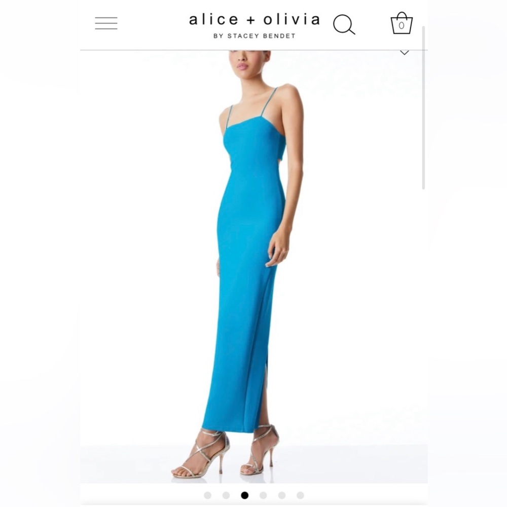 Size 6 Blue Alice & Olivia Dress
